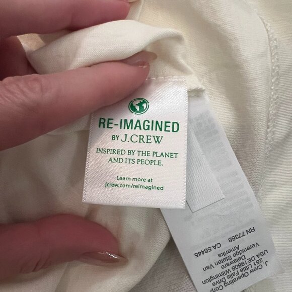 J. CREW White Jersey Turtleneck - 100% Cotton - XXS - NEVER WORN - Picture 7 of 7